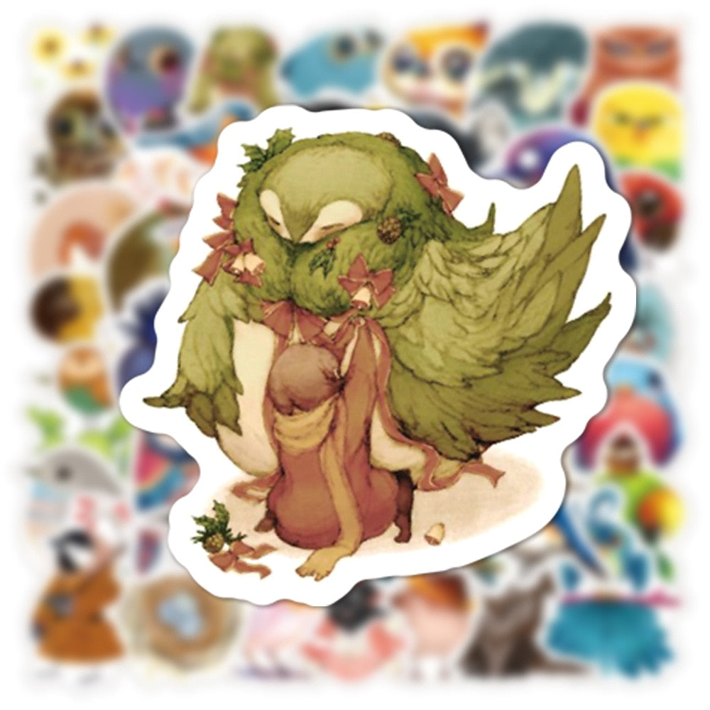 Fairy Tale Animal Bird Stickers