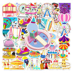 Playground Ferris Wheel Amusement Park Stickers