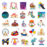 Playground Ferris Wheel Amusement Park Stickers