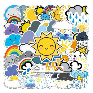 Sun Cloud Weather Stickers