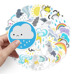 Sun Cloud Weather Stickers