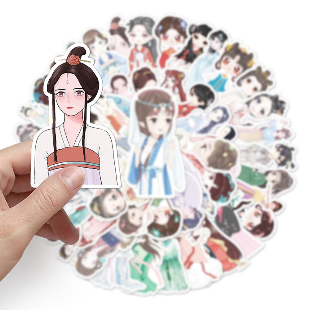 Hanfu Girl Scrapbooking Stickers