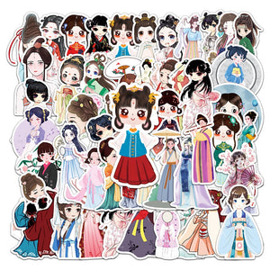 Hanfu Girl Scrapbooking Stickers