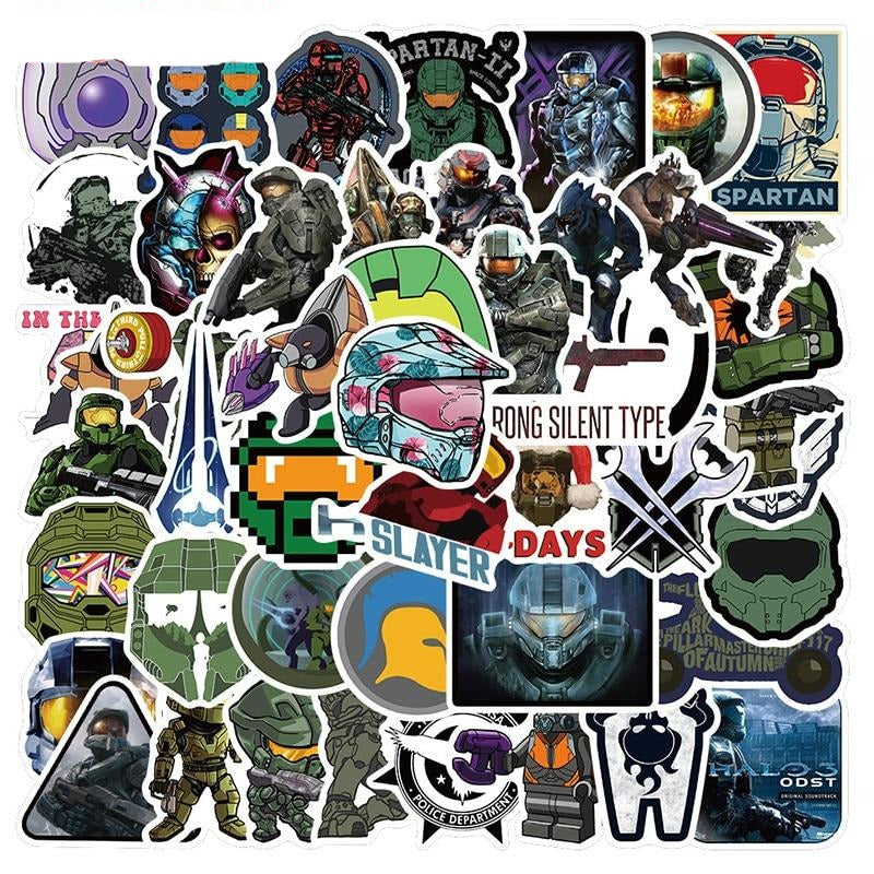 Halo First-person Shooter Game Stickers