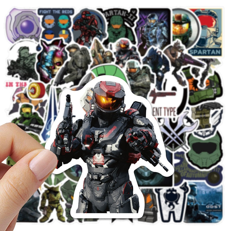 Halo First-person Shooter Game Stickers