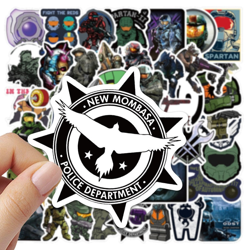 Halo First-person Shooter Game Stickers