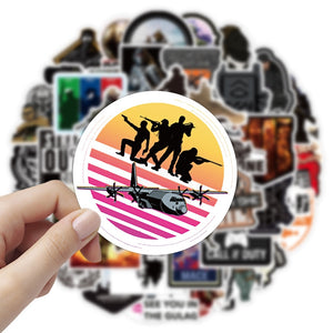 Mission War Fire Assault Game Stickers