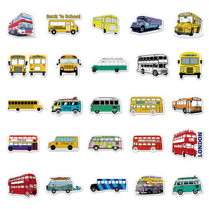 London Red Bus Stickers