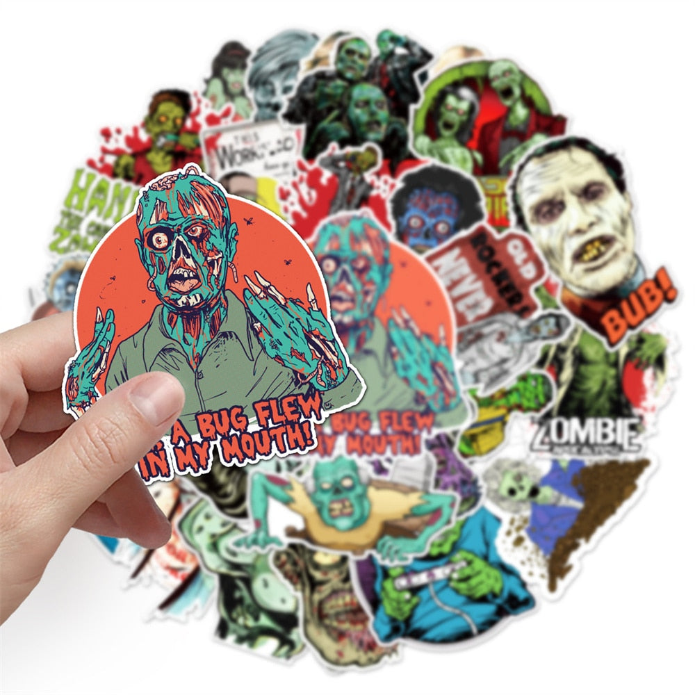 Horror Thriller Zombie Stickers