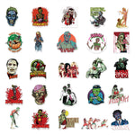 Horror Thriller Zombie Stickers