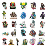 Horror Thriller Zombie Stickers