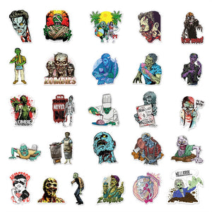 Horror Thriller Zombie Stickers