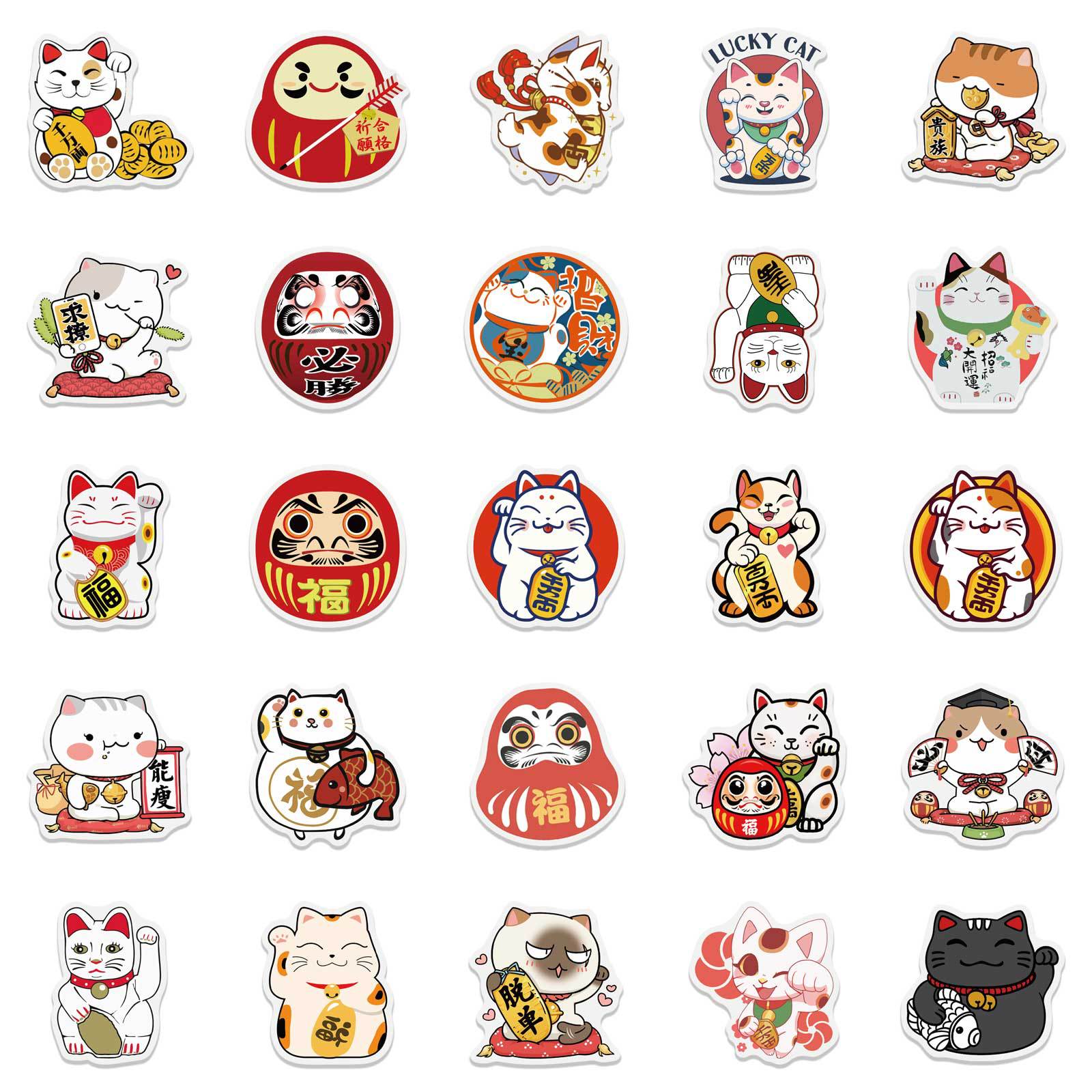 Lucky Cat Japan Stickers