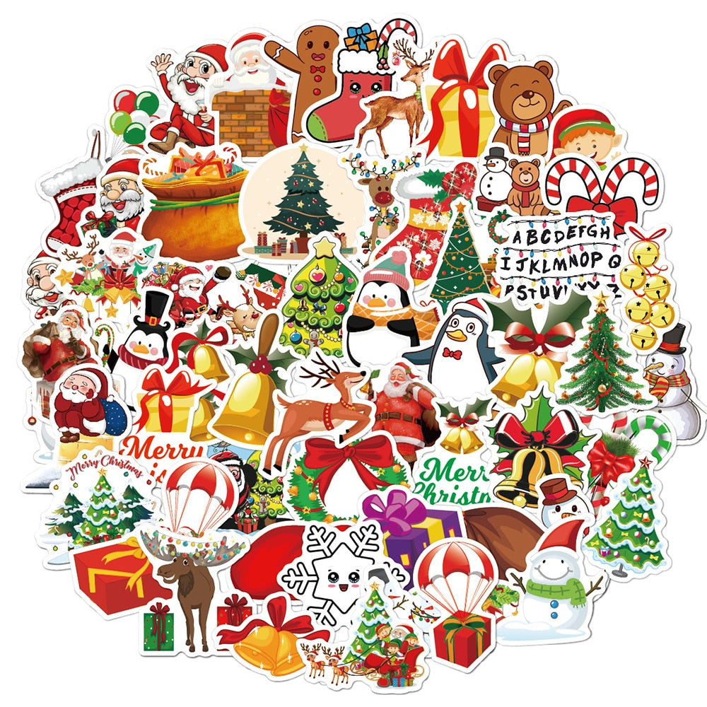 Christmas Series Santa Claus Stickers