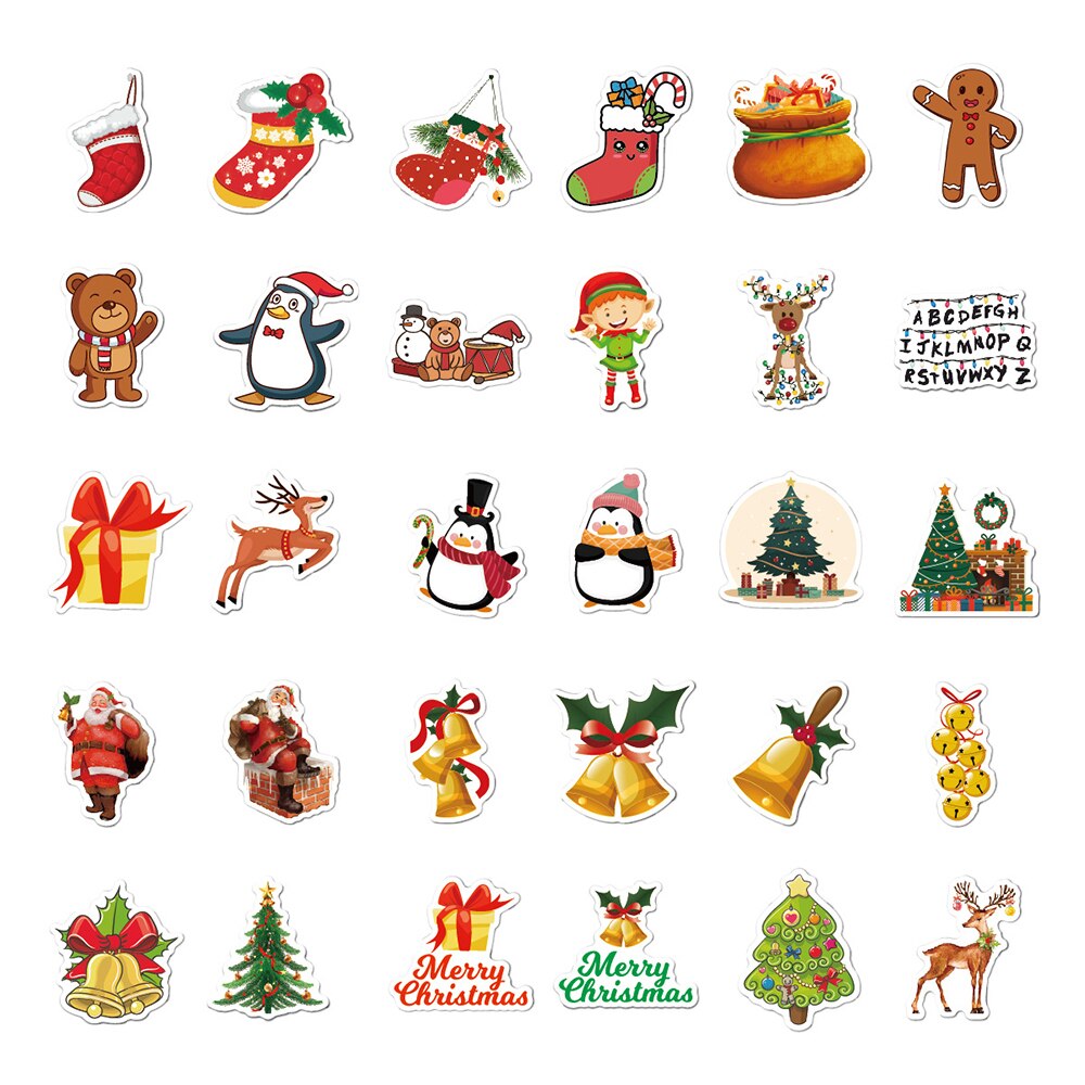 Christmas Series Santa Claus Stickers