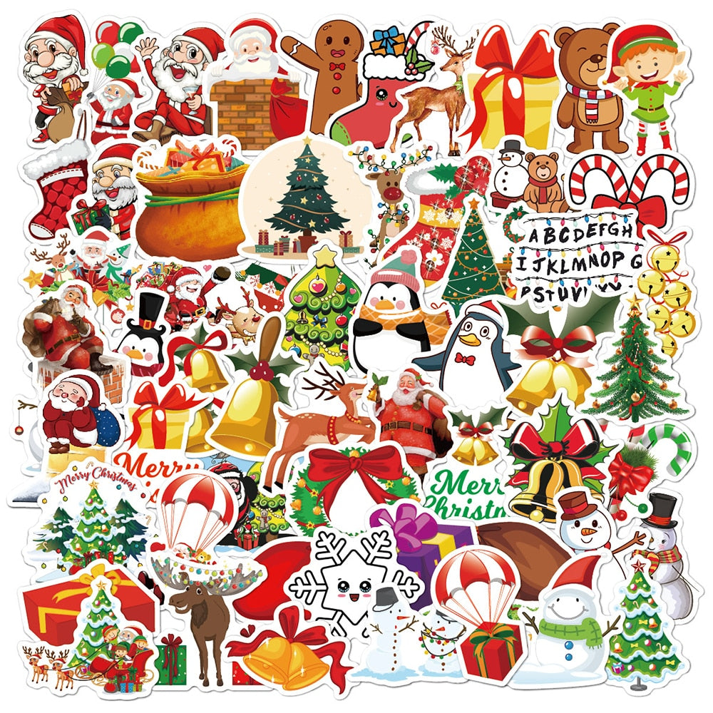 Christmas Series Santa Claus Stickers