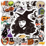 Witch Halloween Skull Pumpkin Funny Stickers