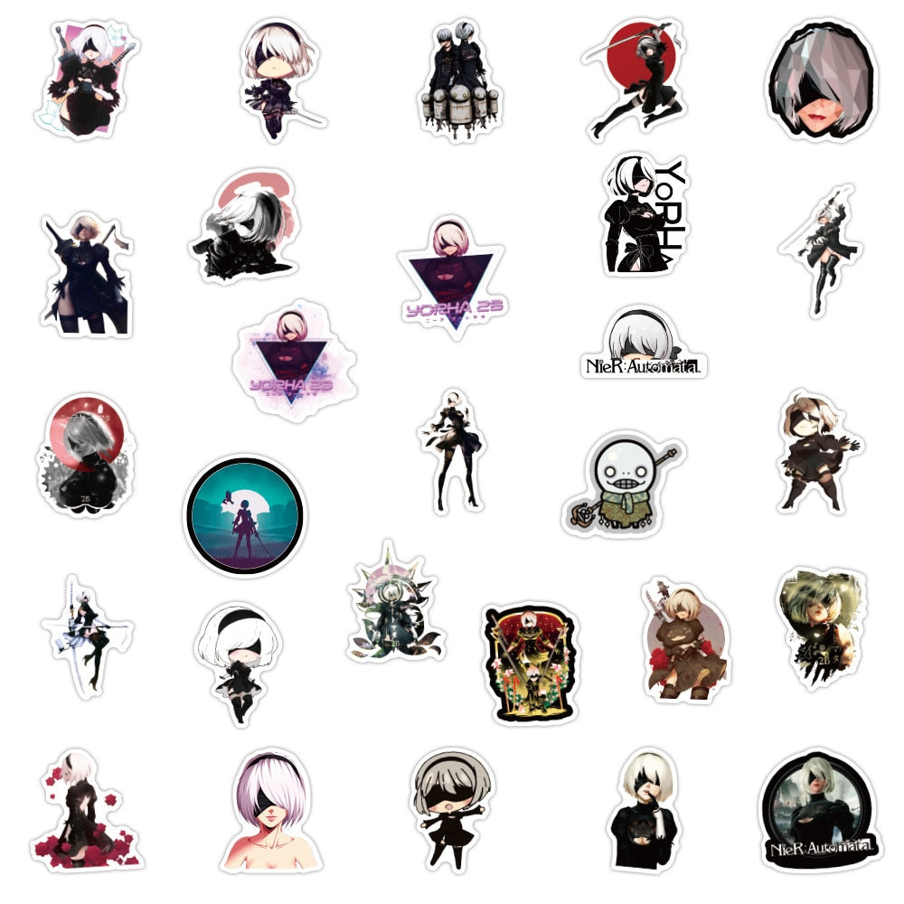 NieR Automata Anime Game Stickers