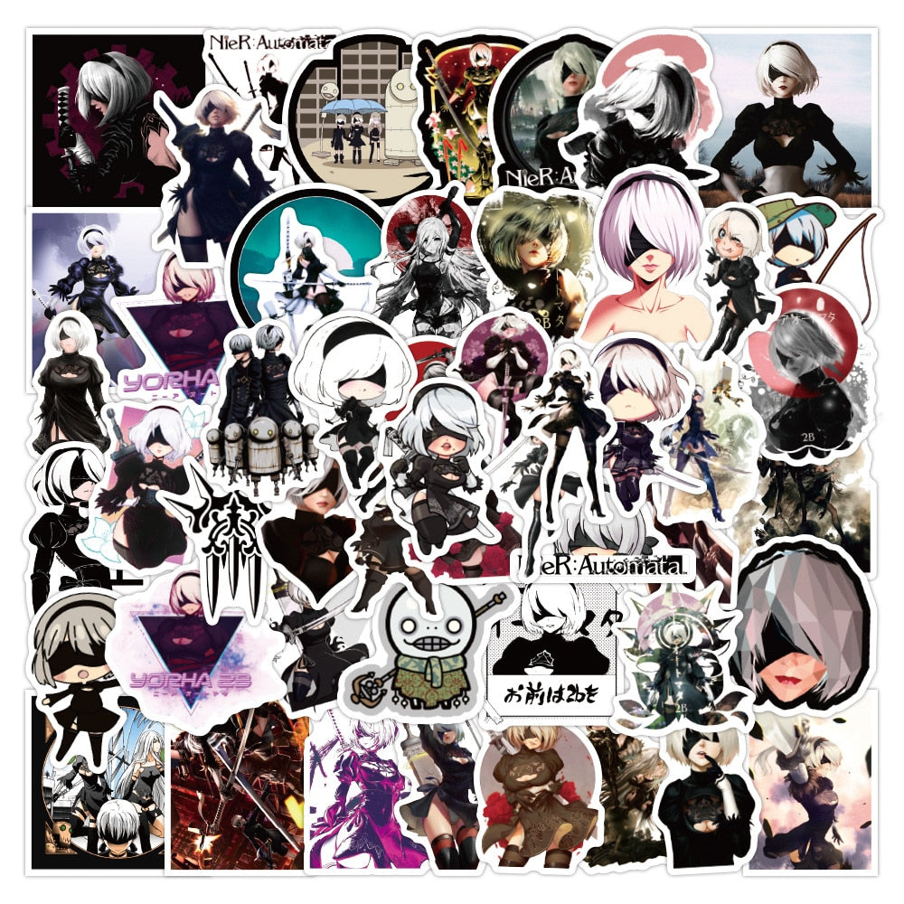 NieR Automata Anime Game Stickers