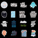 Life Quotes Fonts Typography Stickers