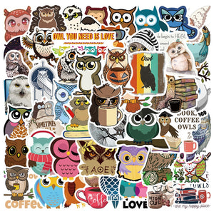 Owl Series Brid Stickers