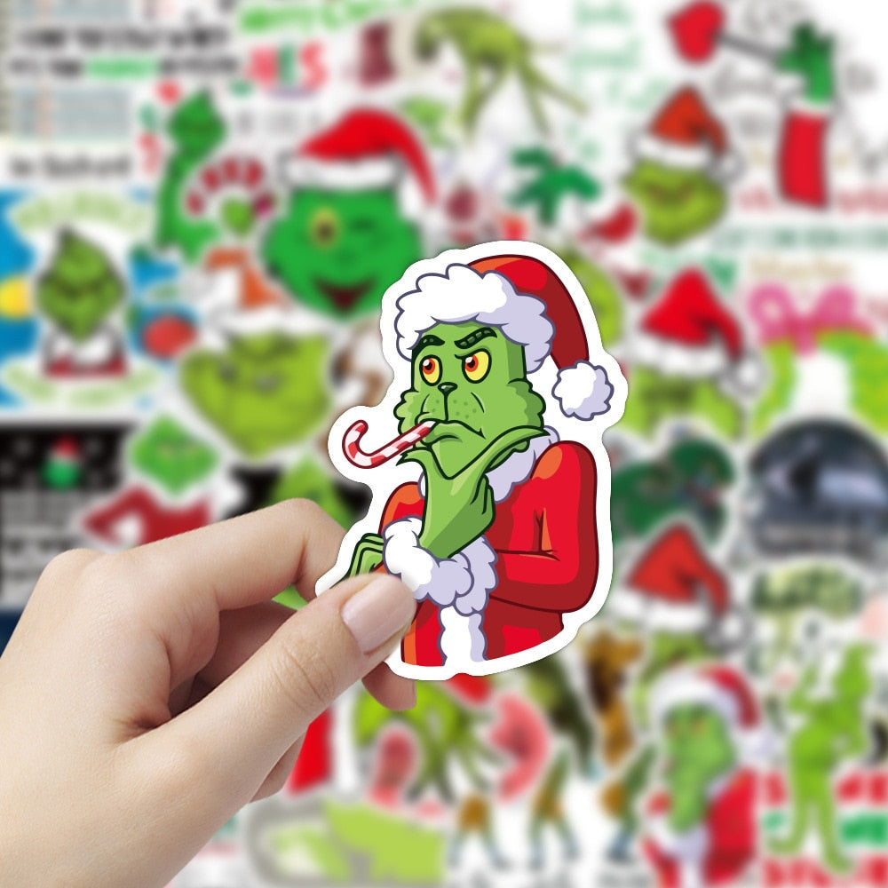 Stole Christmas Geek Grinch Stickers