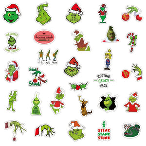 Stole Christmas Geek Grinch Stickers