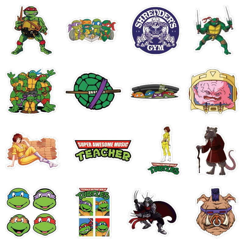 Teenage Mutant Ninja Turtles Skateboard Stickers