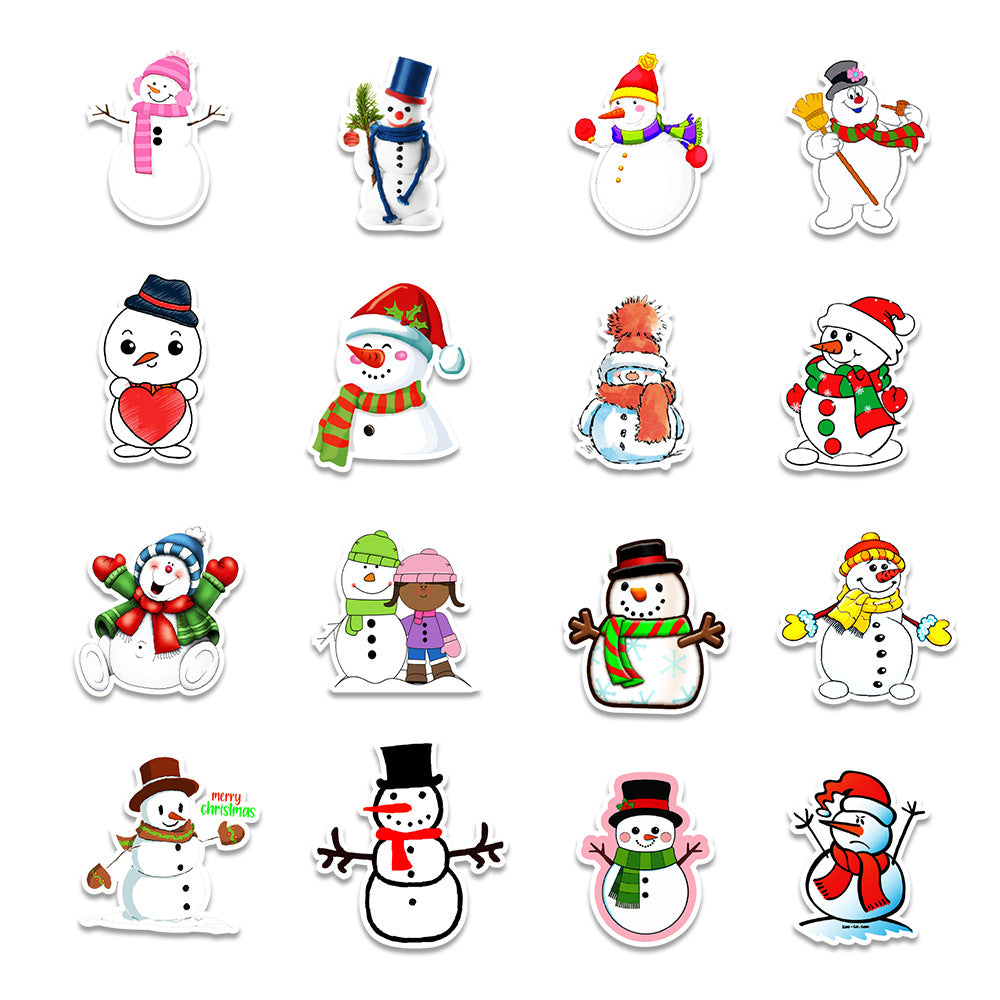 Snowman Christmas Stickers