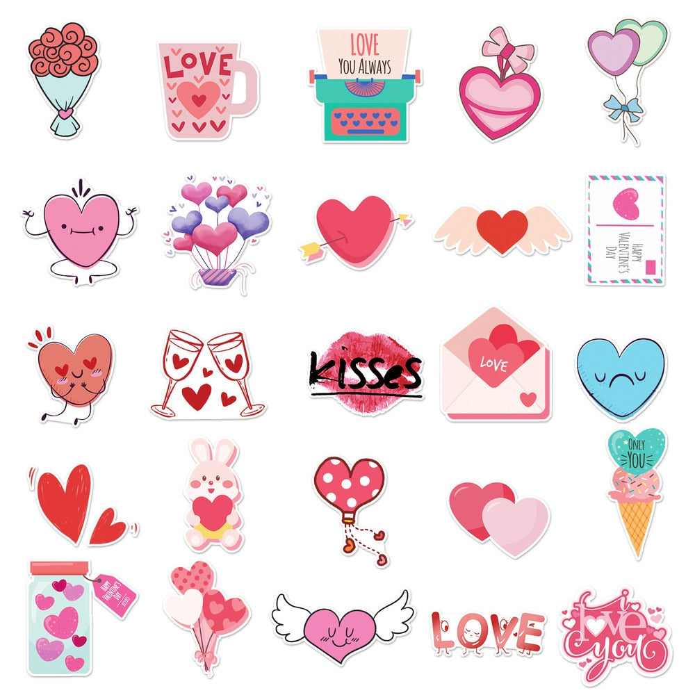 HEART LOVE Stickers