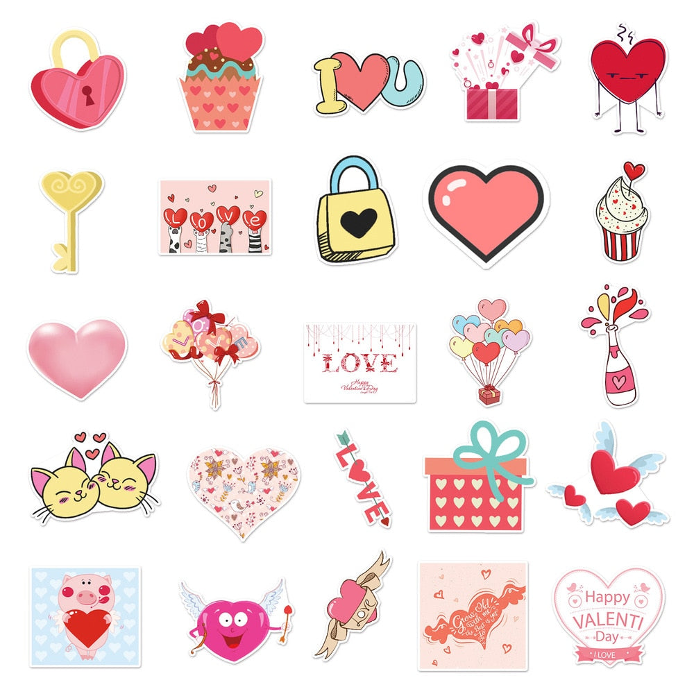 HEART LOVE Stickers