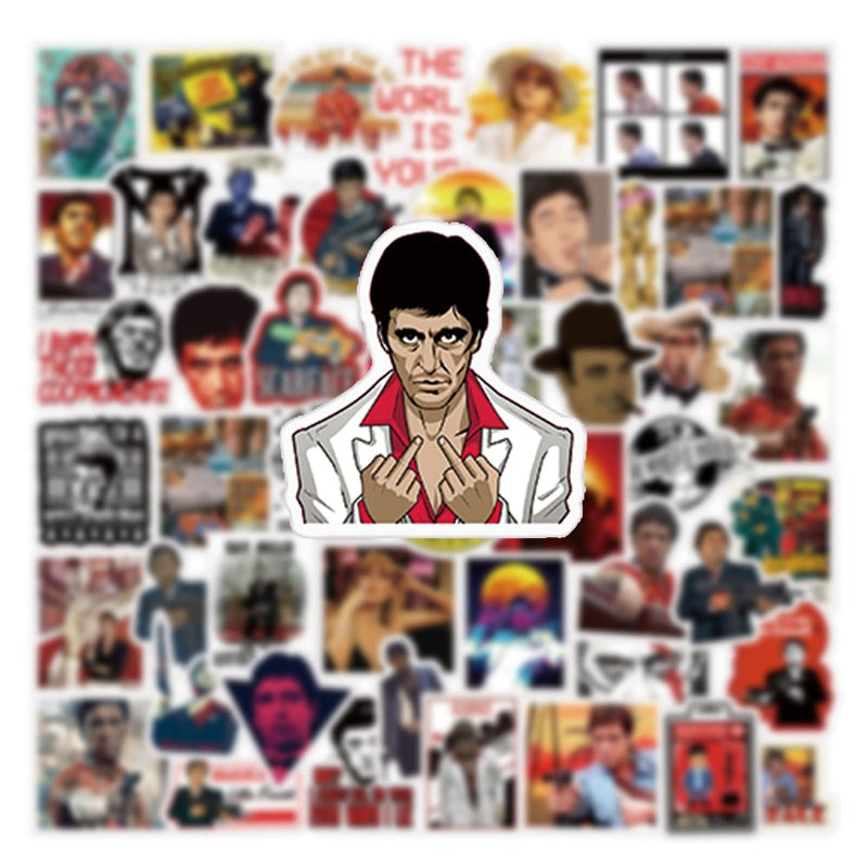 Crime Thriller Movies Scarface Stickers