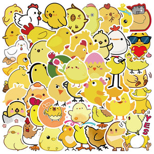 Love Little Yellow Chicken Funny Stickers