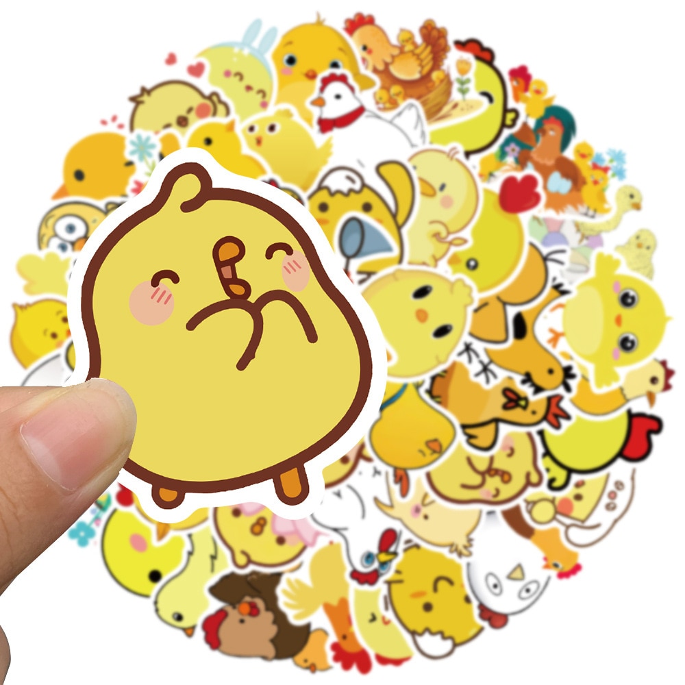 Love Little Yellow Chicken Funny Stickers