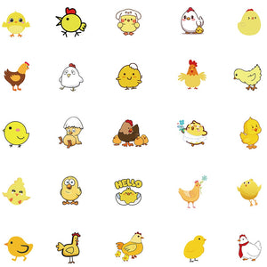 Love Little Yellow Chicken Funny Stickers