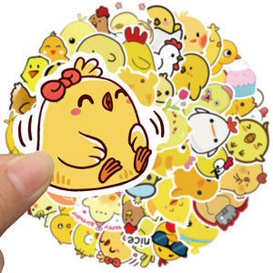 Love Little Yellow Chicken Funny Stickers