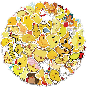 Love Little Yellow Chicken Funny Stickers