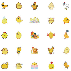 Love Little Yellow Chicken Funny Stickers