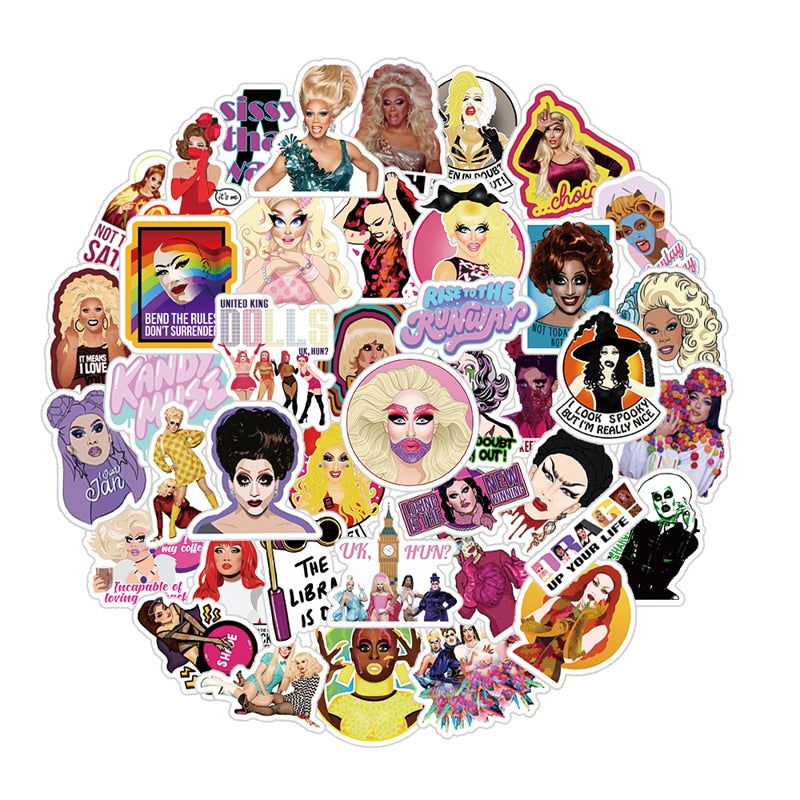 RuPaul's Drag Race Cosplay TV Stickers