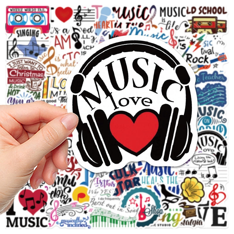 I Love Music Inspirational Stickers