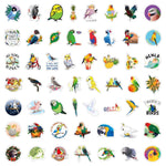 Flower Parrot Bird Stickers