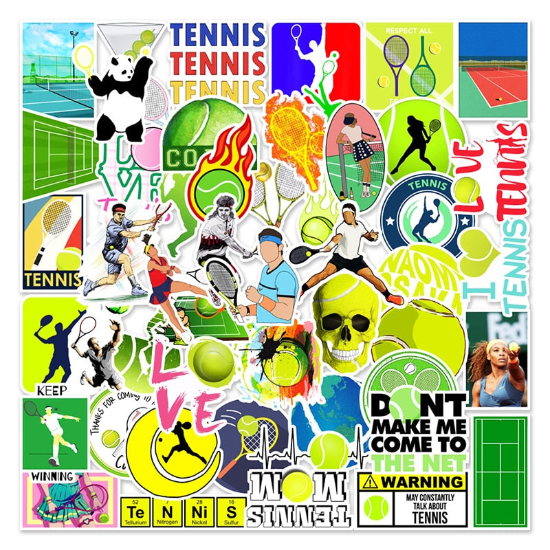 Tennis Ball Sports Competition Stickers