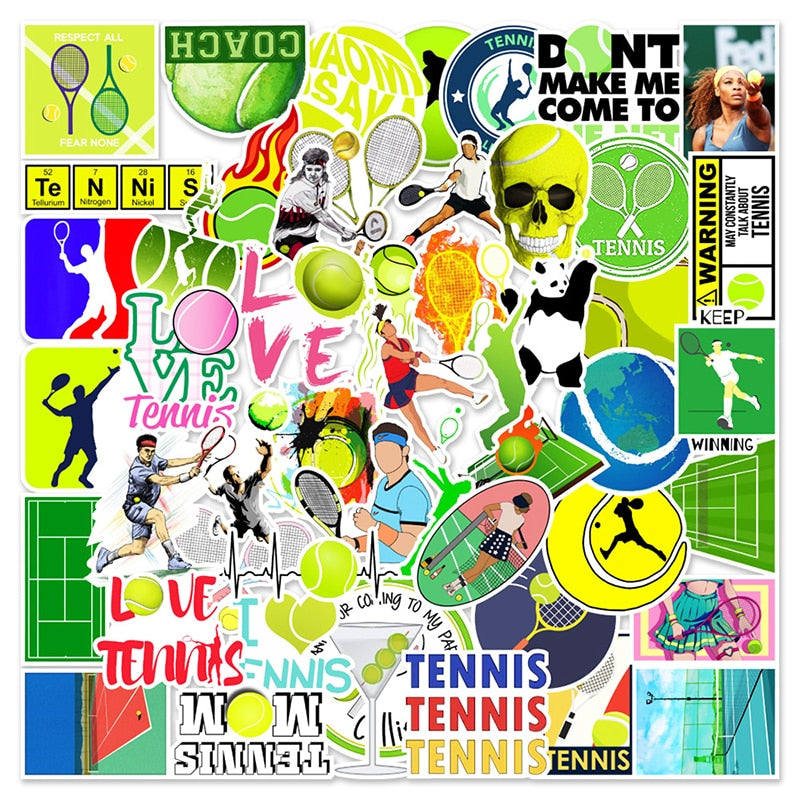 Tennis Ball Sports Competition Stickers