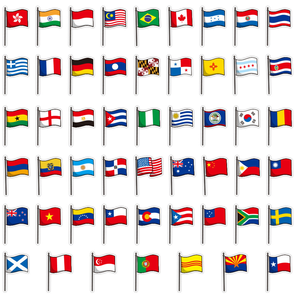 National Flags Stickers