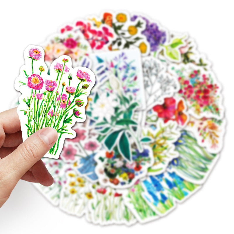 Pretty Ins Style Flowers Stickers