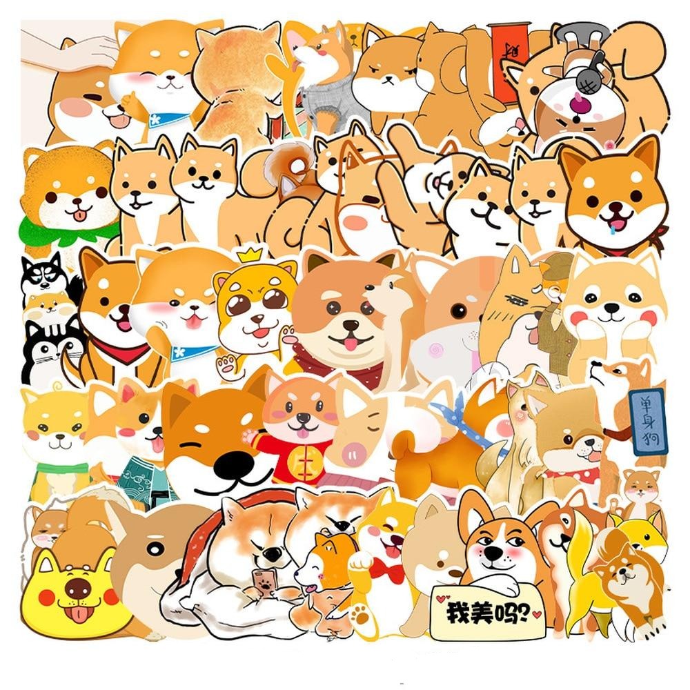 Shiba Inu Akita Dog Lovely Stickers