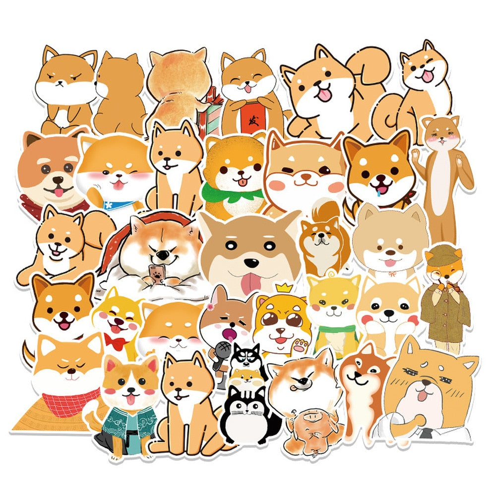 Shiba Inu Akita Dog Lovely Stickers