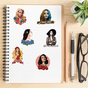 Singer Lana Del Rey Stickers