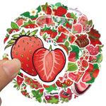 Yummy Strawberry Decorative Stickers