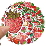 Yummy Strawberry Decorative Stickers